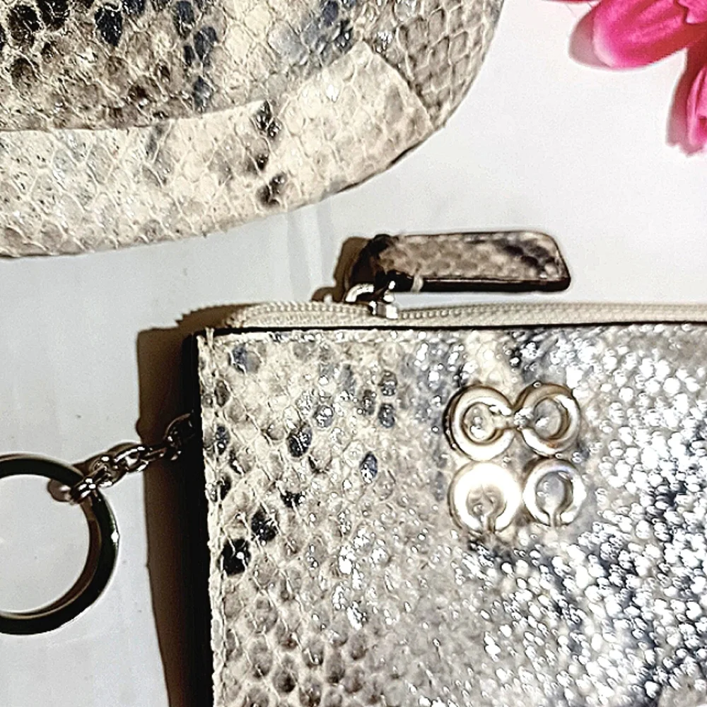 COACH Metallic Snake Kristin Clutch Crossbody RARE NWOT - Picture 15 of 16